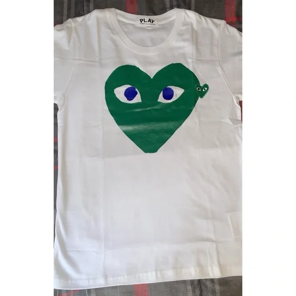 Comme Des Garçon Play Big Green Heart Tee - Picture 2 of 4